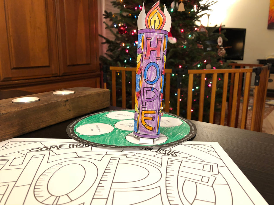 An Illustrated Advent Wreath