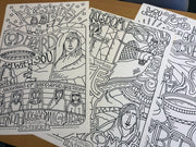 Illustrated Children's Ministry An Illustrated Invitation Vertical Posters Set of 3