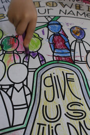 Coloring activity for teaching the Lord's Prayer