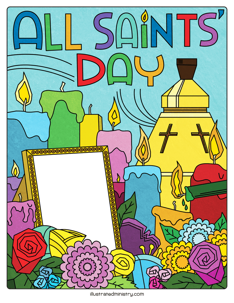 All Saints' Day Illustration
