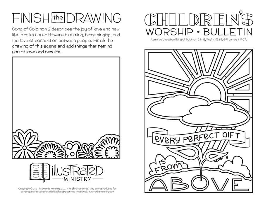 Illustrated Worship Children's Bulletins: Summer 2021