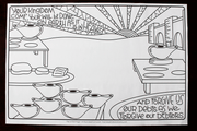 Coloring poster for the Lord's Prayer