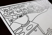 Coloring poster for teaching the Lord's Prayer