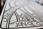Detail from a coloring poster for the Lord's Prayer