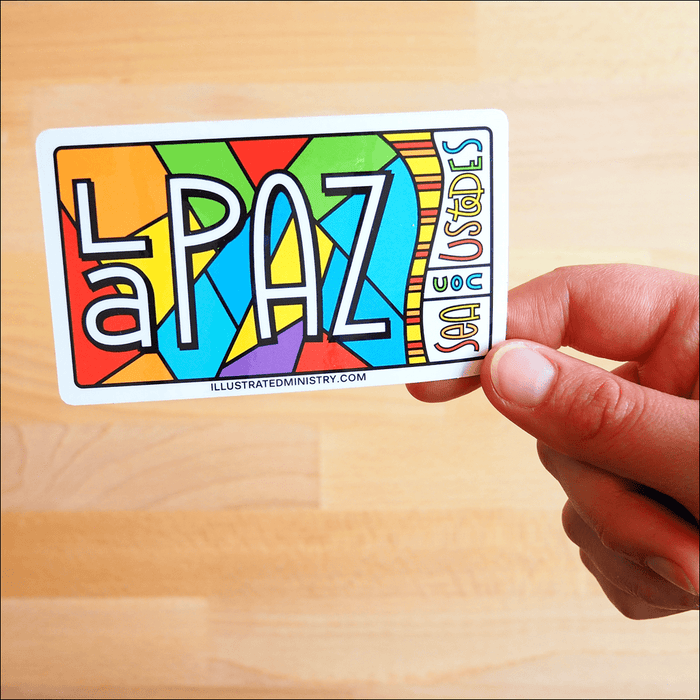 La Paz Sea Con Ustedes Stickers