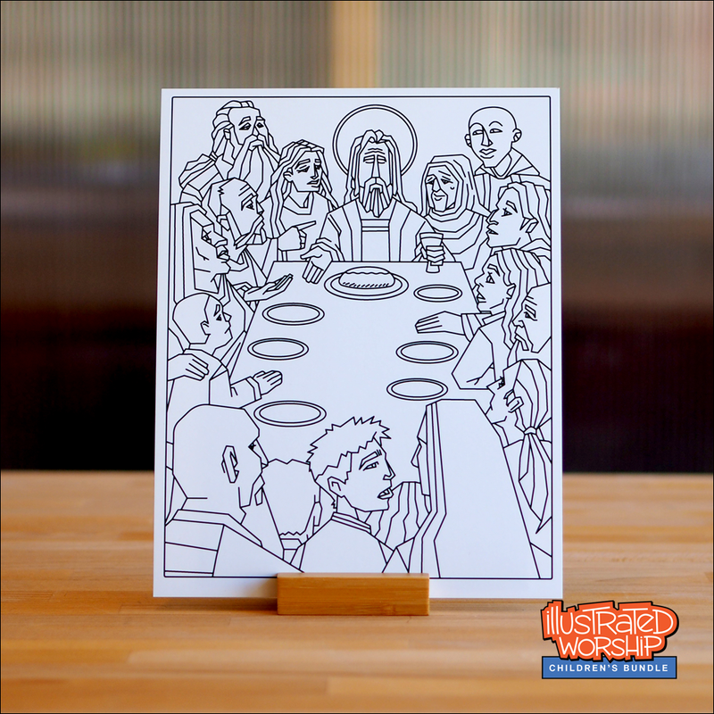 Last Supper Coloring Page