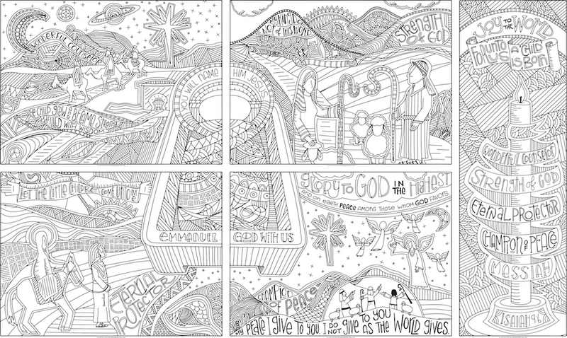 Names of the Messiah coloring poster collection