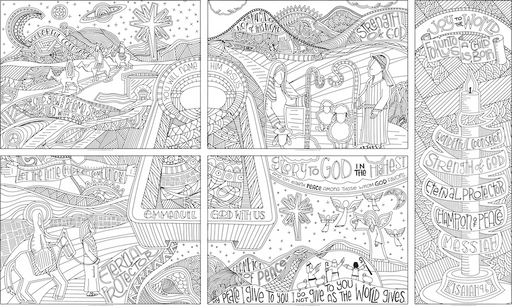 Names of the Messiah coloring poster collection