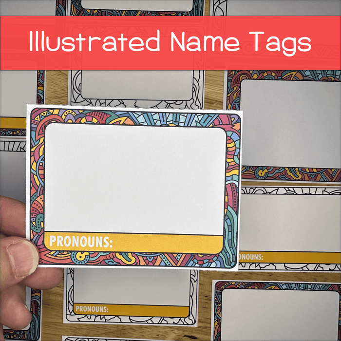 Illustrated Name Tags