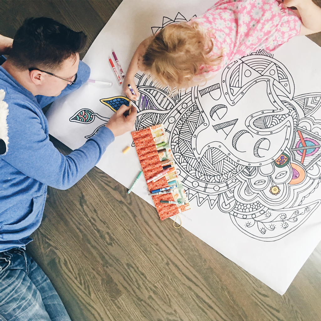 Hope, Peace, Joy, and Love Coloring Posters — Illustrated Ministry