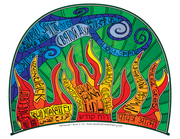 Pentecost Spirit coloring page or poster in color