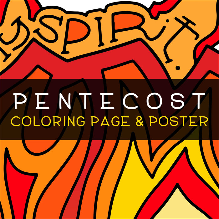 Pentecost Coloring Page & Poster