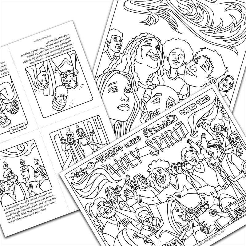 Pentecost Coloring Pages: Volume 1