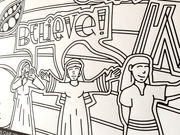 Coloring poster for Seven Last Words detail