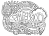 Illustrated Compassion Coloring Page