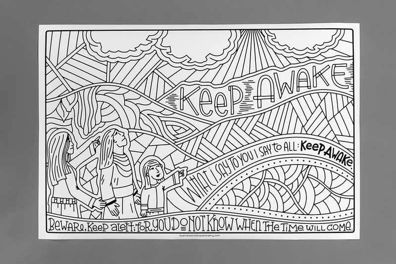 Advent Journey Coloring Posters