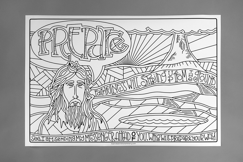 Advent Journey Coloring Posters