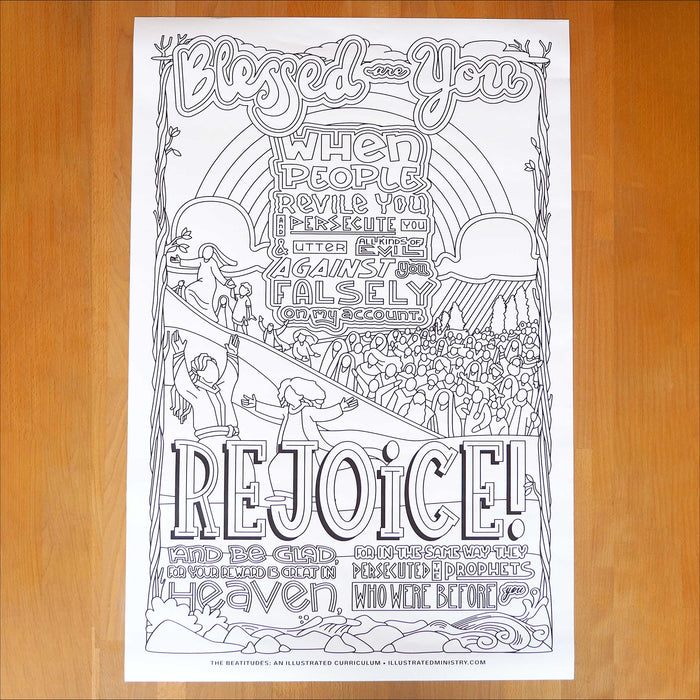 The Beatitudes Coloring Posters
