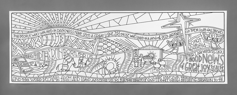 Advent Journey Coloring Posters