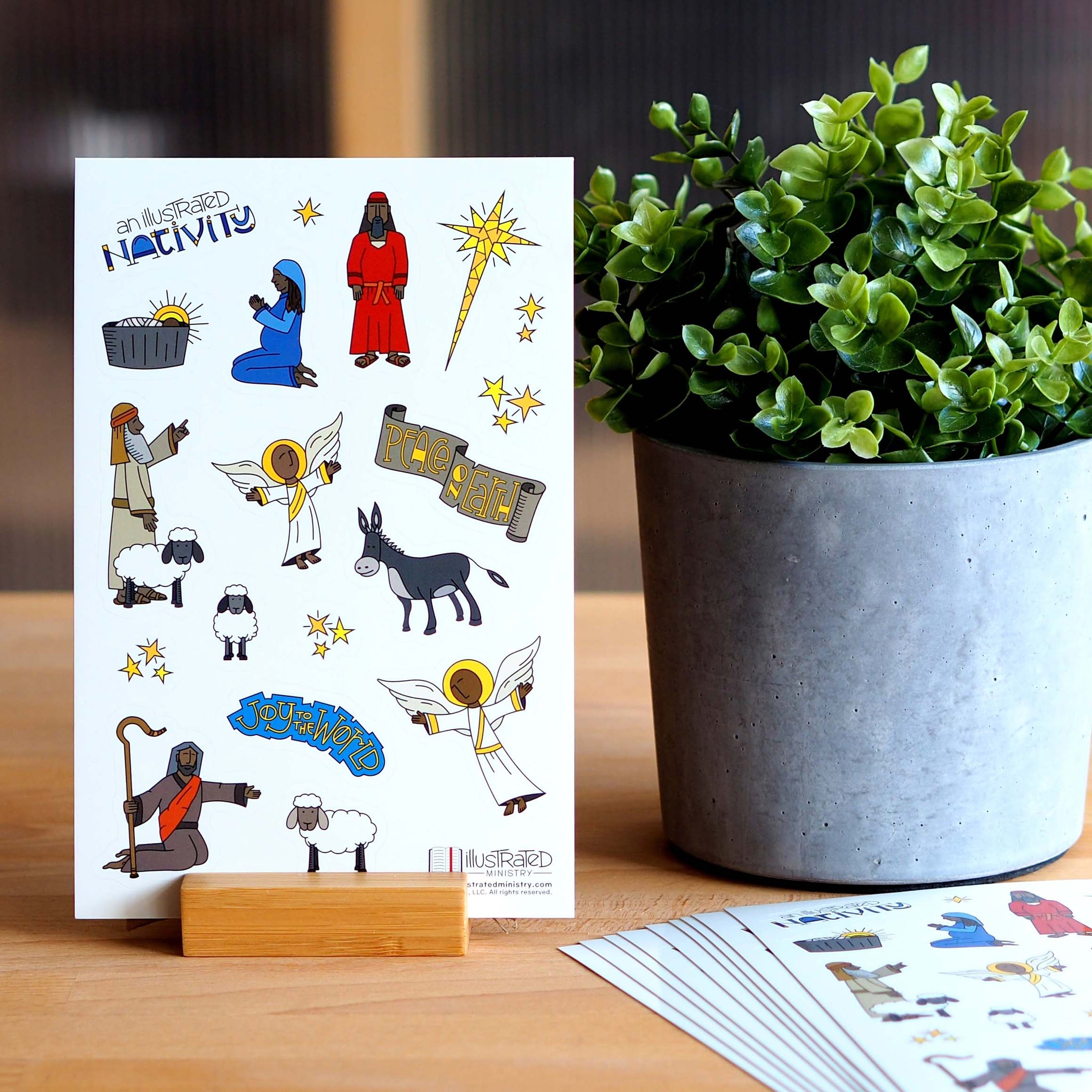 Ativity Sticker Nativity Sticker Sheets — Illustrated Ministry