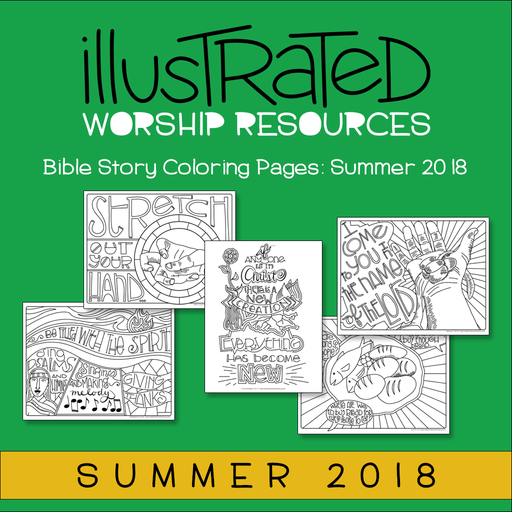 Bible story coloring pages-summer