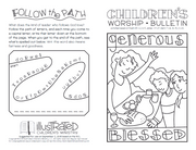 Children's worship bulletin