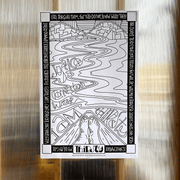 B&W Coloring Poster for Seven Last Words - Thirsty