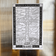 B&W Coloring Poster for Seven Last Words - Finished