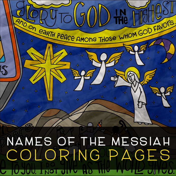 Names of the Messiah Coloring Pages