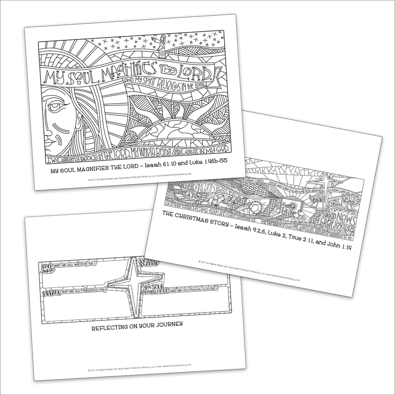 Advent Journey Coloring Pages