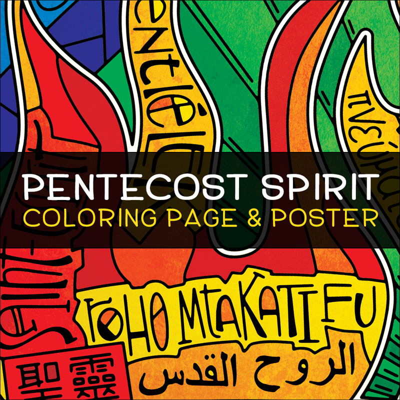 Pentecost Spirit Coloring Page and Poster