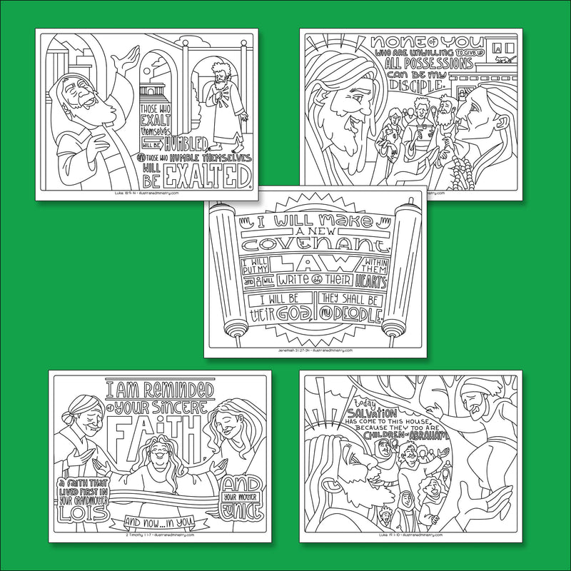 Bible Story Coloring Pages: Fall 2022 (Year C)