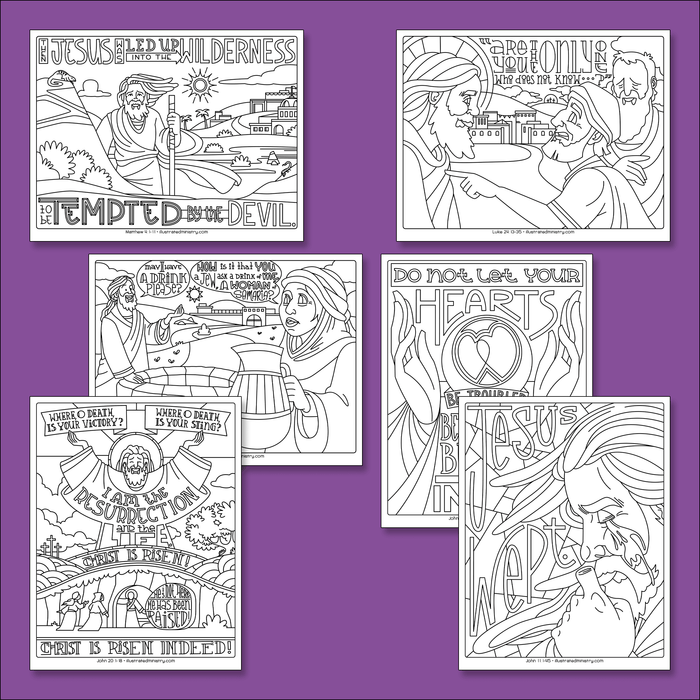 Bible Story Coloring Pages: Spring 2023