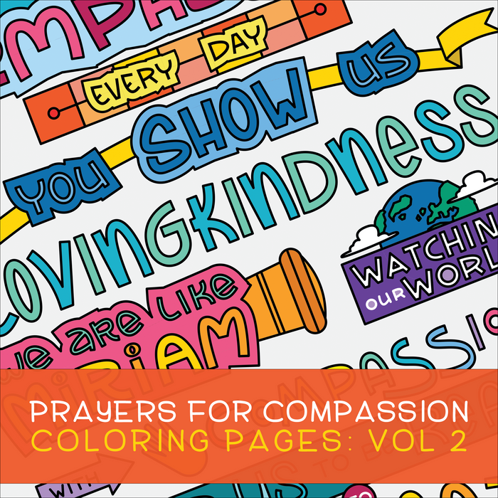 Prayers for Compassion Coloring Pages: Volume 2