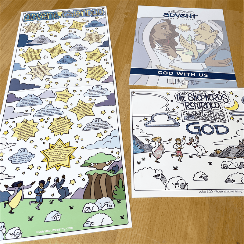 An Illustrated Advent for Families: God With Us