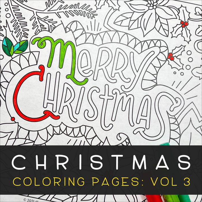 Christmas Coloring Pages: Volume 3