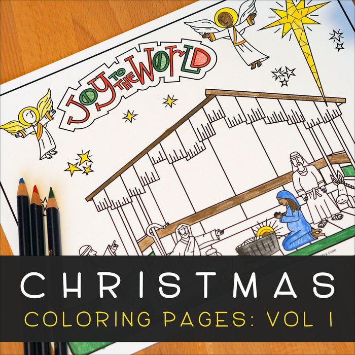Christmas Coloring Pages: Volume 1