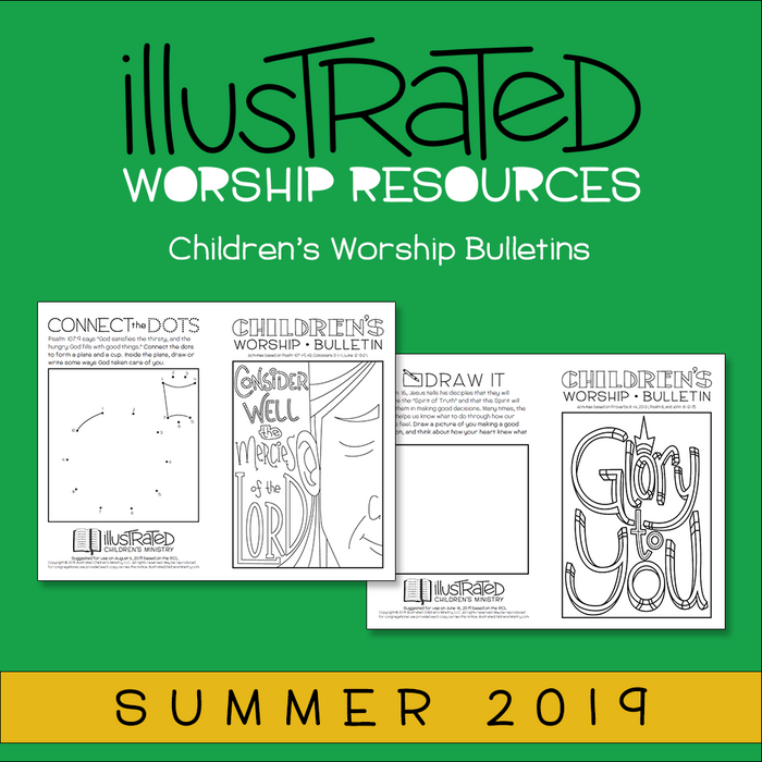 Children's Worship Bulletins - Summer 2019