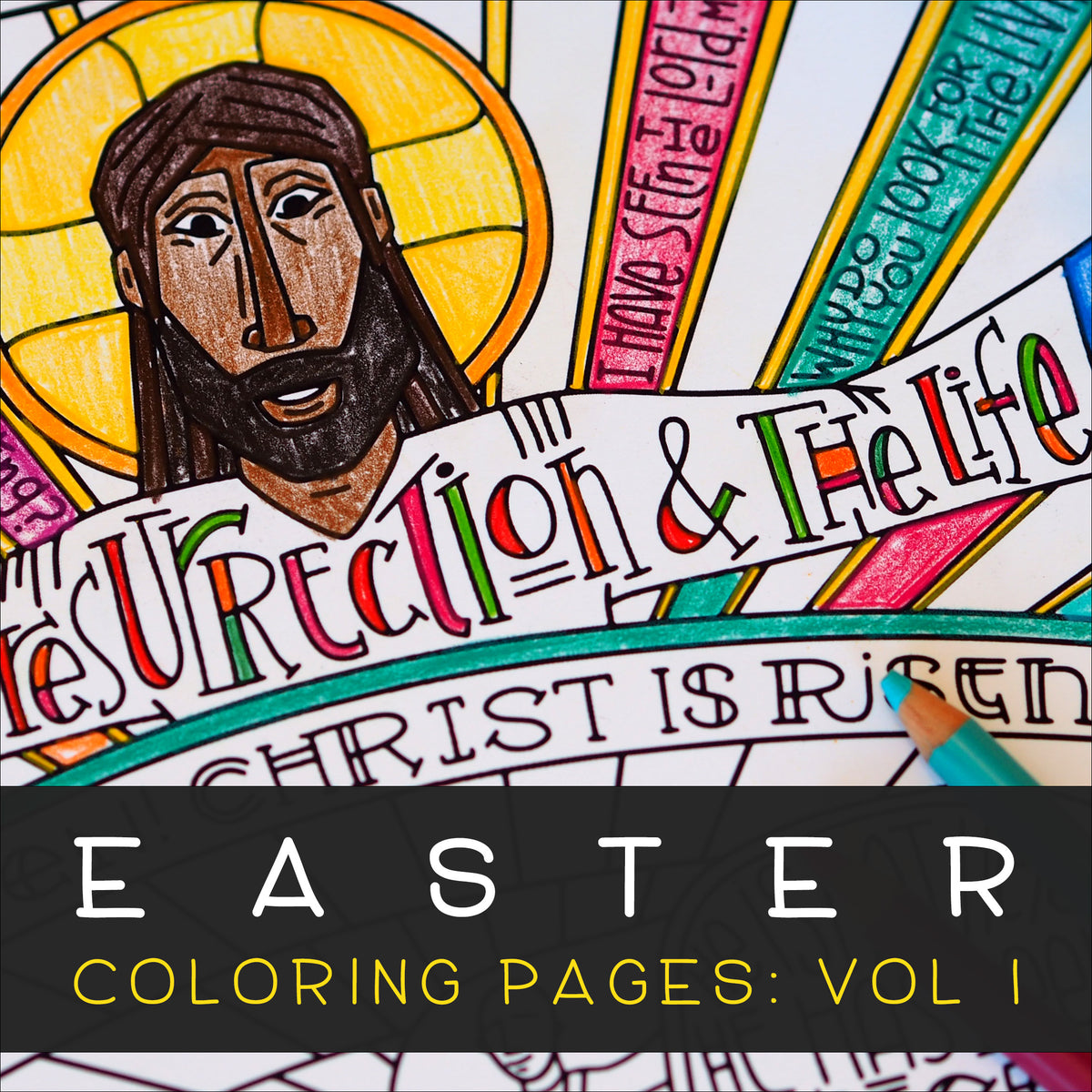 resurrection coloring page