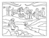 Jesus in the desert coloring page