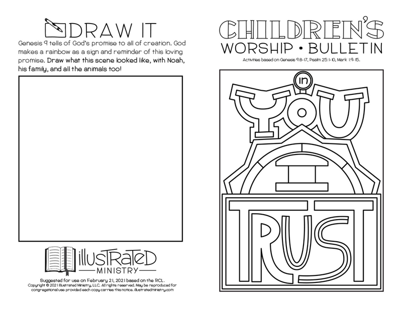 Illustrated Worship Children's Bulletins: Spring 2021