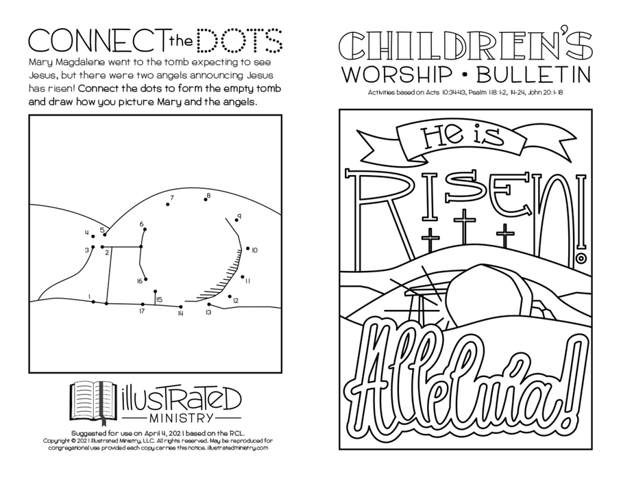 Illustrated Worship Children's Bulletins: Spring 2021