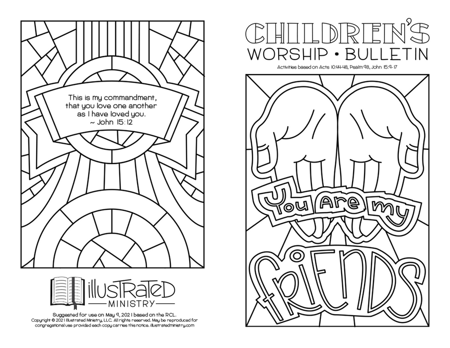 Illustrated Worship Children's Bulletins: Spring 2021