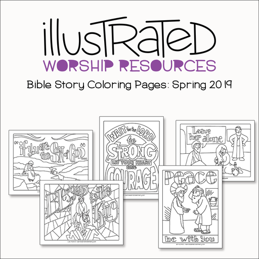 Bible Story coloring pages - Spring