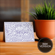 Thinking of you greeting cards B&W