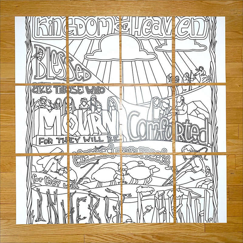 The Beatitudes Coloring Posters