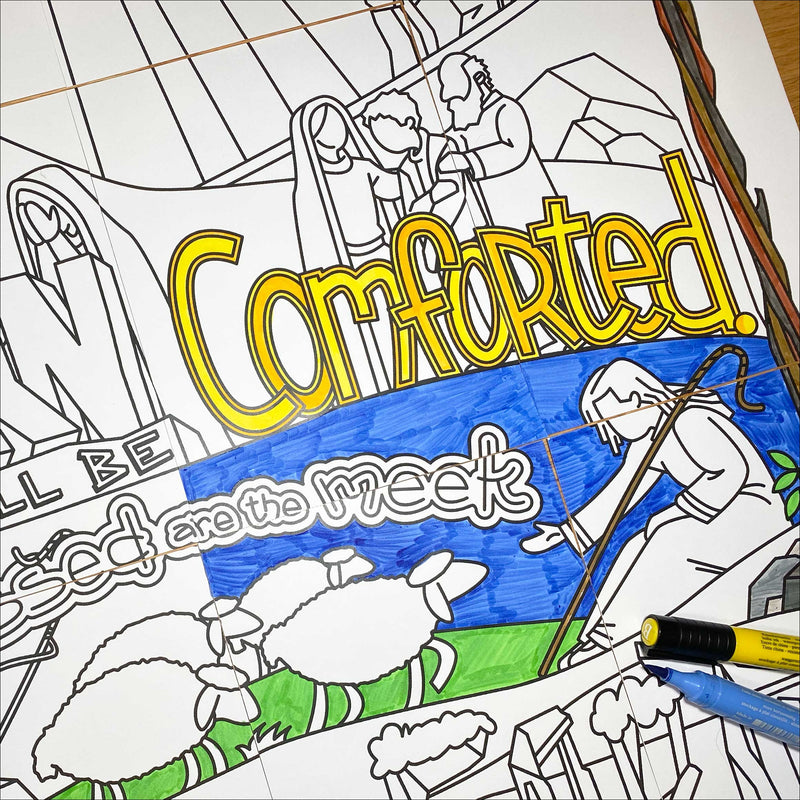The Beatitudes Coloring Posters