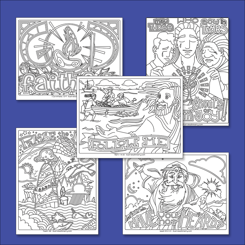 Bible Story Coloring Pages: Winter 2020-2021 (Year B)