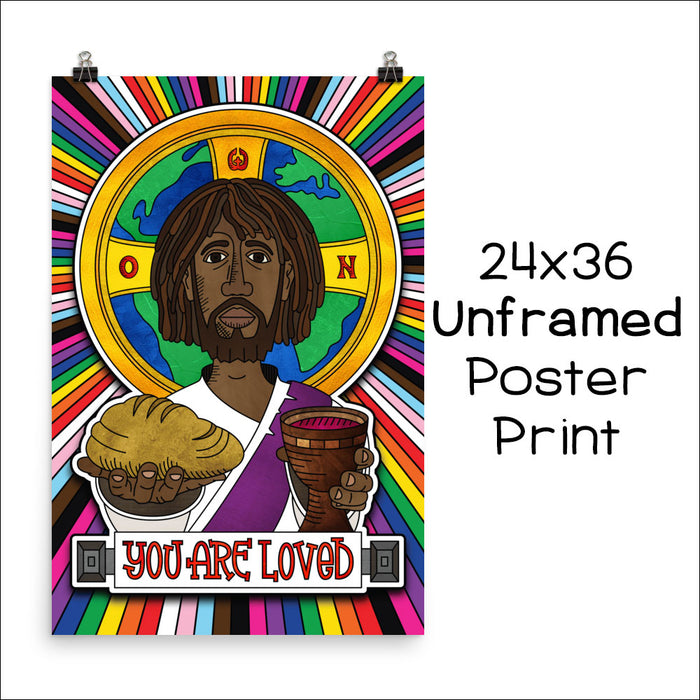 "You Are Loved" Jesus Poster Print