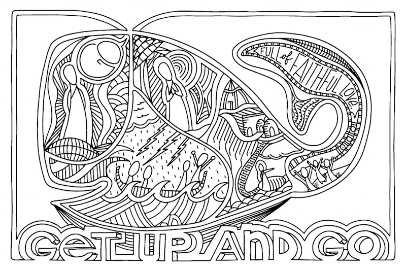 Illustrated Earth Coloring Posters